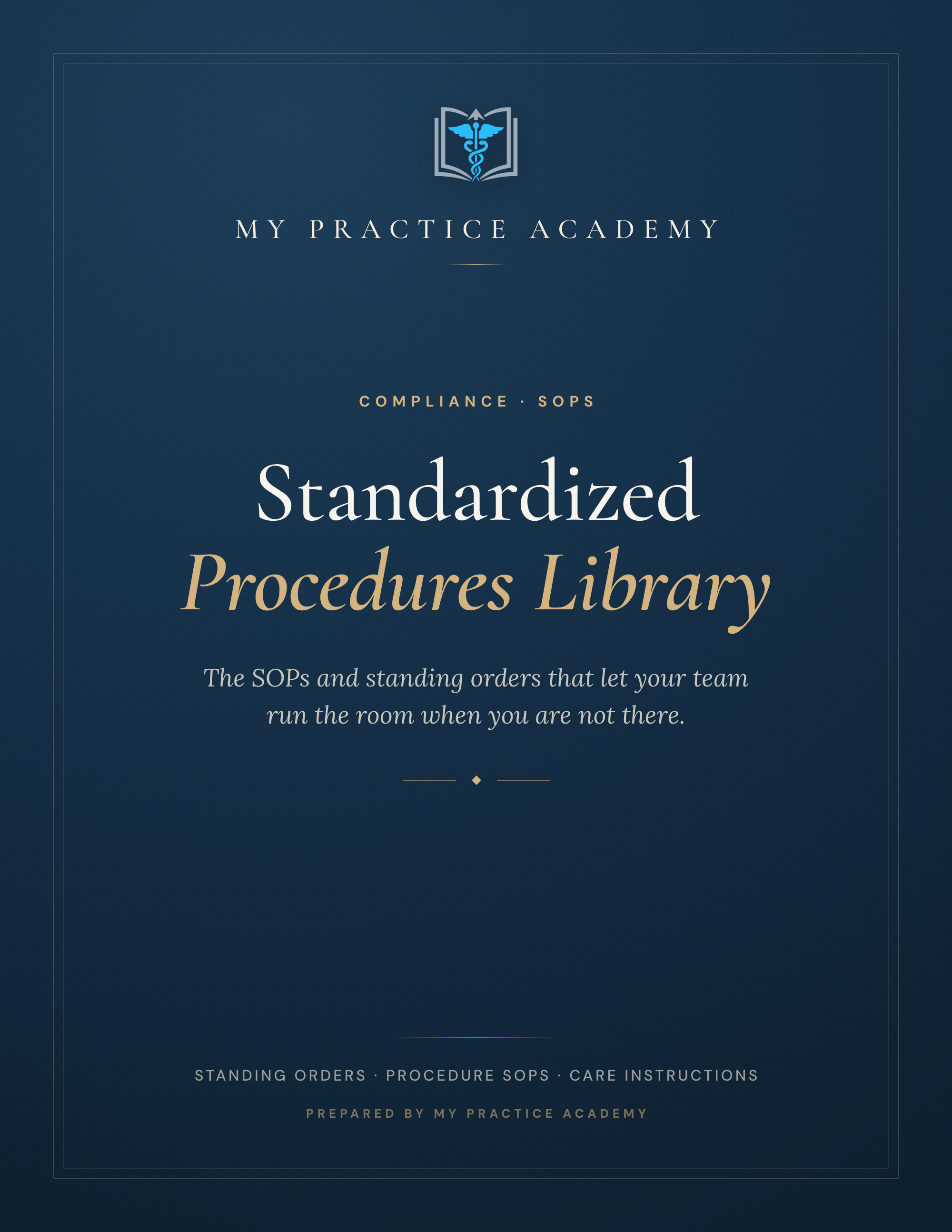 Standardized procedures — cover